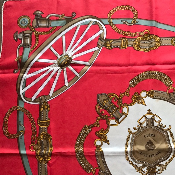 1980’s Vintage Pierre Baccara Square Scarf - Picture 6 of 8